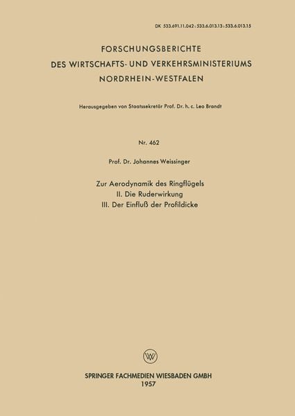 Produktbild: Zur Aerodynamik des Ringfl&uuml;gels