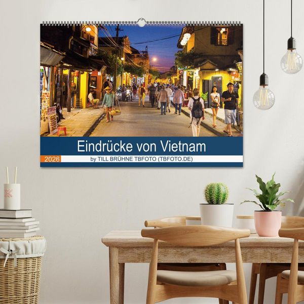 Produktbild: Eindr&uuml;cke von VIETNAM 2026 by Till Br&uuml;hne 2026 (Wandkalender 2026 DIN A2 quer), CALVENDO Monatskalender