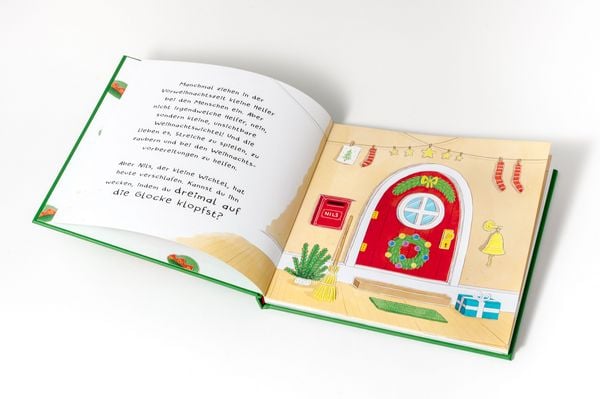 Produktbild: Weck den Weihnachtswichtel. Ein Weihnachts-Mitmachbuch. Zum Sch&uuml;tteln, Schaukeln, Pusten und mehr. Von 2 bis 4 Jahren