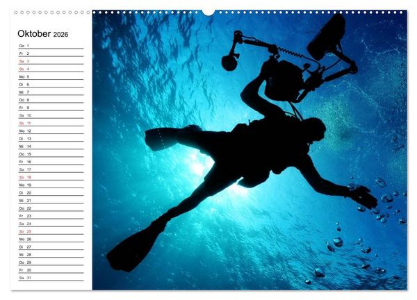 Produktbild: Faszination Tauchen. Neptuns Reich (hochwertiger Premium Wandkalender 2026 DIN A2 quer), Kunstdruck in Hochglanz