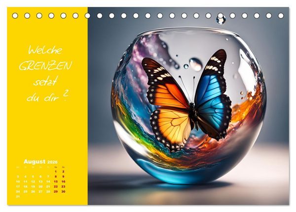 Produktbild: KI Mut - Trau Dich und stell Dir die richtige Frage (Tischkalender 2026 DIN A5 quer), CALVENDO Monatskalender