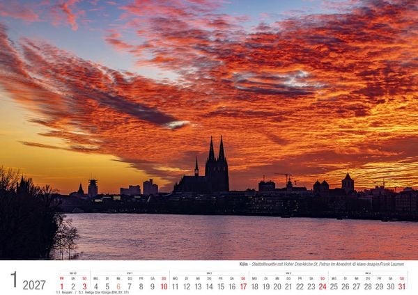 Produktbild: K&ouml;ln 2027 Bildkalender A4 quer, spiralgebunden