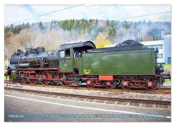Produktbild: Dampfloks im s&uuml;dbadischen Raum (hochwertiger Premium Wandkalender 2026 DIN A2 quer), Kunstdruck in Hochglanz