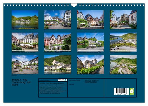 Produktbild: Beilstein - das "Rothenburg" der Mosel (Wandkalender 2026 DIN A3 quer), CALVENDO Monatskalender