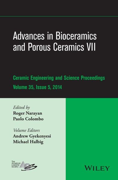 Produktbild: Advances in Bioceramics and Porous Ceramics VII, Volume 35, Issue 5