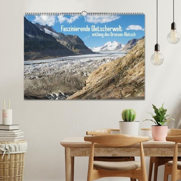 Produktbild: Faszinierende Gletscherwelt - entlang des Gro&szlig;en Aletsch (Wandkalender 2027 DIN A2 quer), CALVENDO Monatskalender