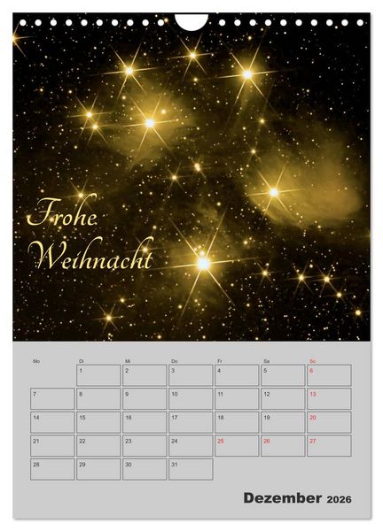 Produktbild: Wunderbares Universum (Wandkalender 2026 DIN A4 hoch), CALVENDO Monatskalender