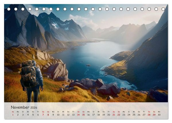 Produktbild: Die Stille des Nordens (Tischkalender 2026 DIN A5 quer), CALVENDO Monatskalender