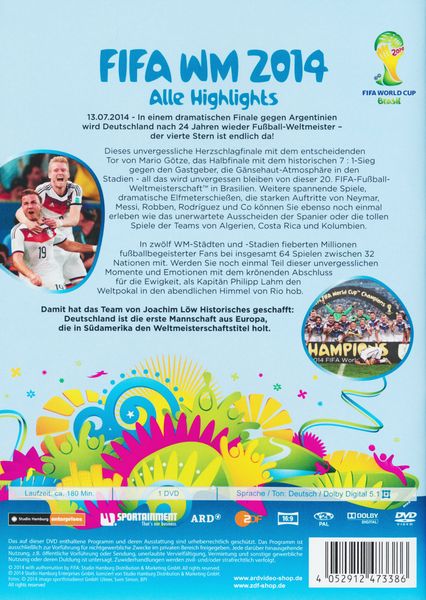 Produktbild: FIFA WM 2014 - Alle Highlights