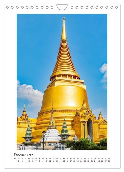 Produktbild: Grand Palace - ber&uuml;hmteste Sehensw&uuml;rdigkeit Bangkoks (Wandkalender 2027 DIN A4 hoch), CALVENDO Monatskalender