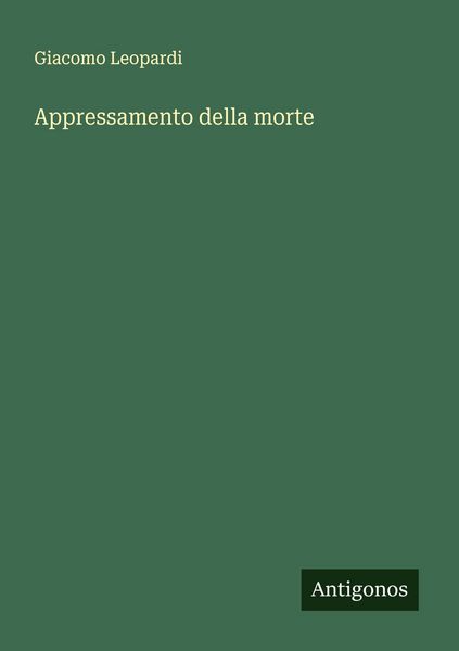 Produktbild: Appressamento della morte