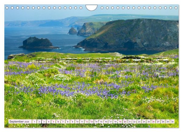 Produktbild: Cornwall im Fr&uuml;hling (Wandkalender 2026 DIN A4 quer), CALVENDO Monatskalender
