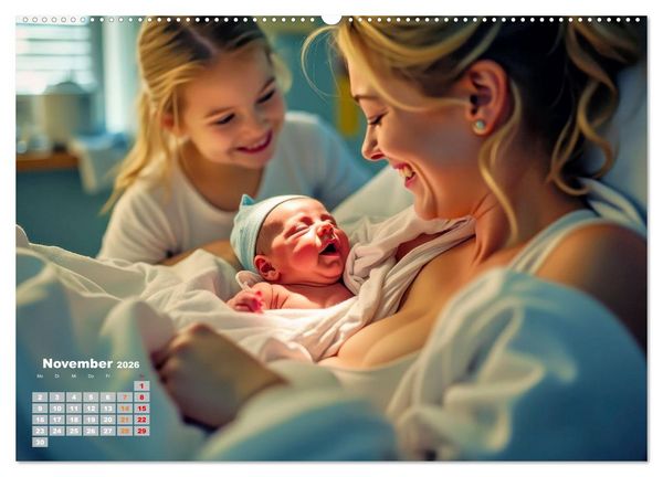 Produktbild: Gl&uuml;ckliche Momente des Lebens (Wandkalender 2026 DIN A2 quer), CALVENDO Monatskalender