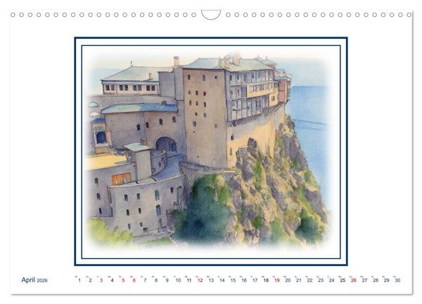 Produktbild: Urlaubsparadies Griechenland (Wandkalender 2026 DIN A3 quer), CALVENDO Monatskalender
