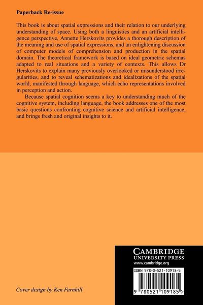 Produktbild: Language and Spatial Cognition