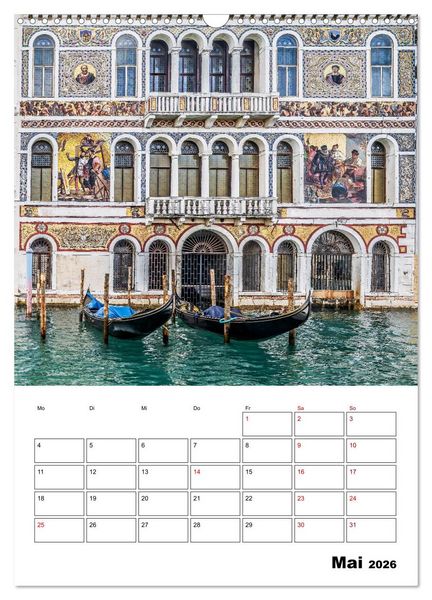 Produktbild: Venedig Kulisse der Serenissima - Terminplaner (Wandkalender 2026 DIN A3 hoch), CALVENDO Monatskalender