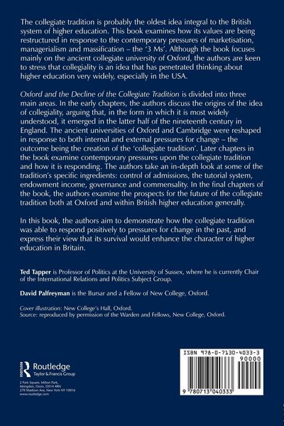 Produktbild: Oxford and the Decline of the Collegiate Tradition