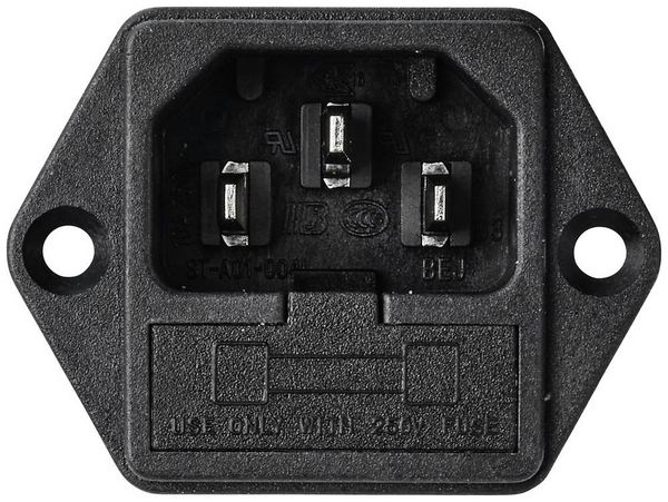 Produktbild: TRU COMPONENTS TC-10101432 Netzfilter mit Kaltger&auml;tebuchse 250 V/AC 6 A 0.8 mH (L x B x H) 54.3 x 44 x 31.3 mm 1 St.