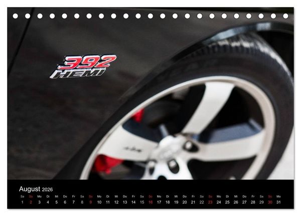 Produktbild: Dodge Challenger SRT8 (Tischkalender 2026 DIN A5 quer), CALVENDO Monatskalender