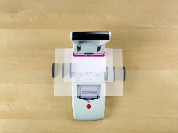 Produktbild: Novus Blocklocher B 2200, 200 Blatt grau, Zwei- und Vierfach Lochung