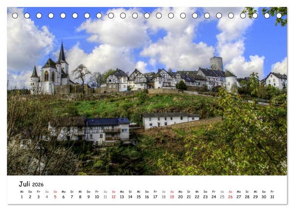 Produktbild: Die sch&ouml;nsten Orte der Eifel - Reifferscheid (Tischkalender 2026 DIN A5 quer), CALVENDO Monatskalender
