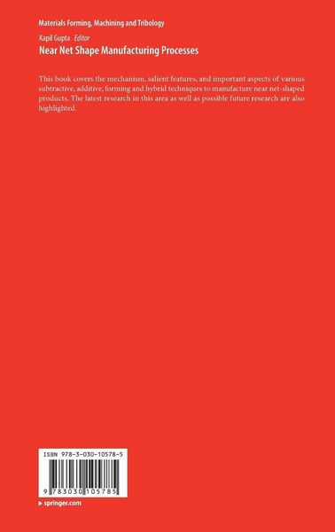 Produktbild: Near Net Shape Manufacturing Processes