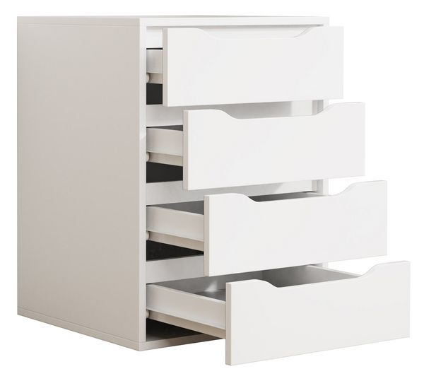 Produktbild: Holz Nachtschrank Nachttisch Schublade Malira L