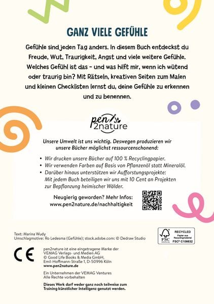 Produktbild: Ganz viele Gef&uuml;hle. Mein Mitmach-Tagebuch