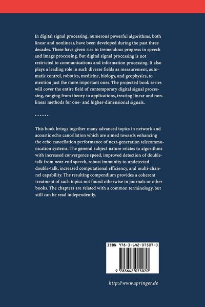 Produktbild: Advances in Network and Acoustic Echo Cancellation
