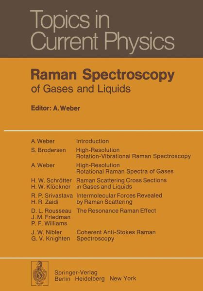Produktbild: Raman Spectroscopy of Gases and Liquids
