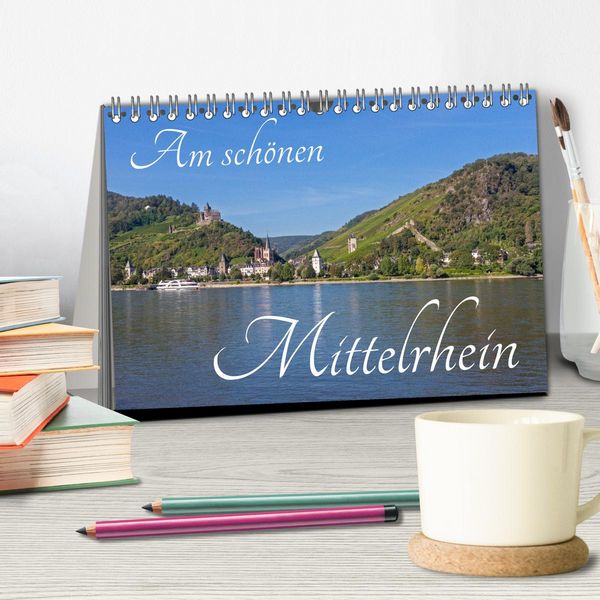 Produktbild: Am sch&ouml;nen Mittelrhein (Tischkalender 2026 DIN A5 quer), CALVENDO Monatskalender