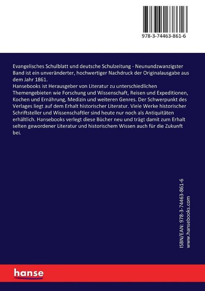 Produktbild: Evangelisches Schulblatt und deutsche Schulzeitung