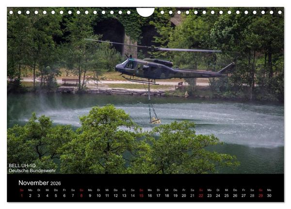 Produktbild: Hubschrauber im Einsatz (Wandkalender 2026 DIN A4 quer), CALVENDO Monatskalender