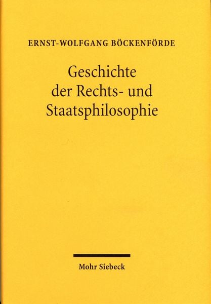 Produktbild: Geschichte der Rechts- und Staatsphilosophie