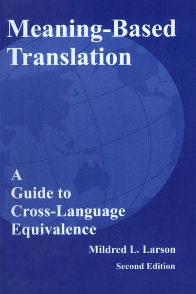 Produktbild: Meaning-Based Translation