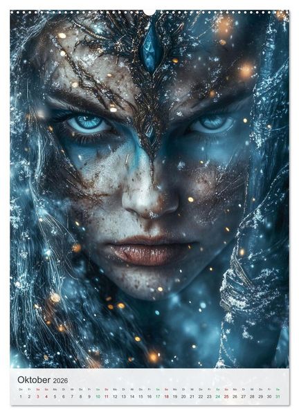 Produktbild: Nordische Mythologie (hochwertiger Premium Wandkalender 2026 DIN A2 hoch), Kunstdruck in Hochglanz