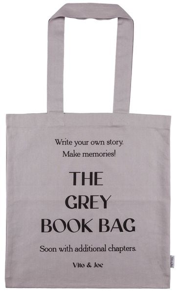 Baumwolltasche in grau 'The Grey Book Bag'
