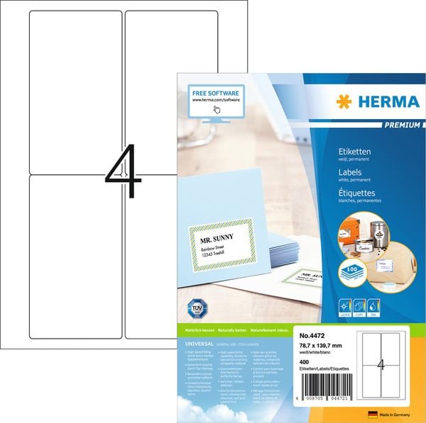 HERMA Premium Etiketten Adressieren/Versenden