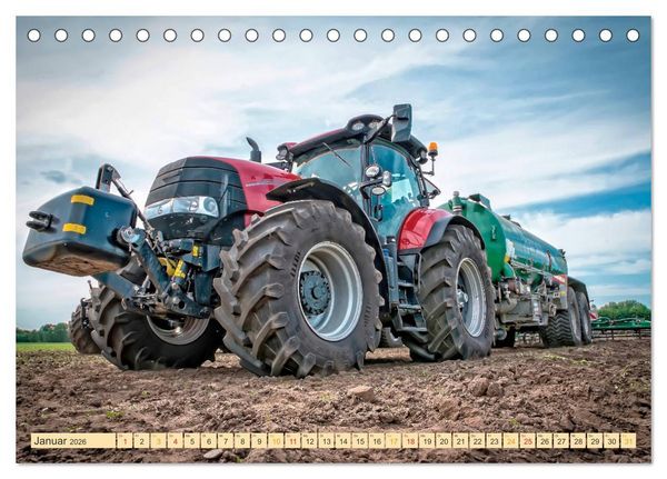 Produktbild: Traktoren - Giganten in der Landwirtschaft (Tischkalender 2026 DIN A5 quer), CALVENDO Monatskalender