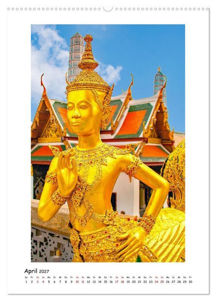 Produktbild: Grand Palace - ber&uuml;hmteste Sehensw&uuml;rdigkeit Bangkoks (Wandkalender 2027 DIN A2 hoch), CALVENDO Monatskalender