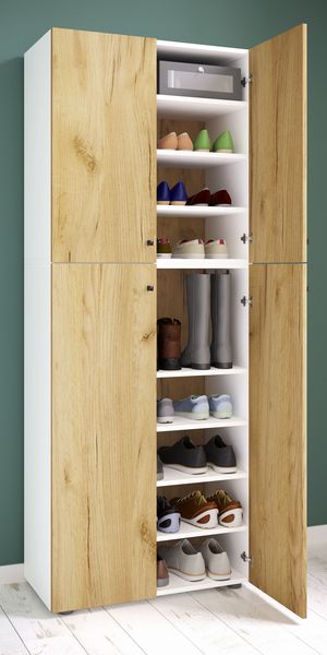 Produktbild: XXL Holz Gro&szlig;er Schuhschrank Schuhkommode Lona 9