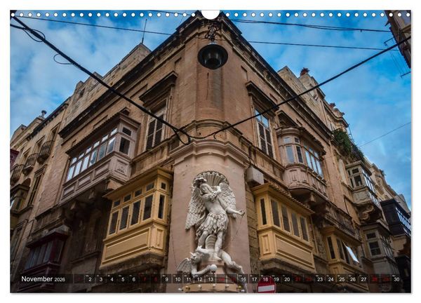 Produktbild: Valletta - Morbide Sch&ouml;nheit im Mittelmeer (Wandkalender 2026 DIN A3 quer), CALVENDO Monatskalender