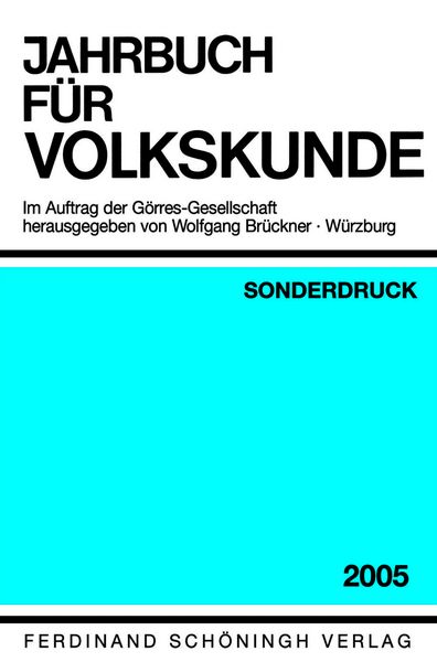 Produktbild: Jahrbuch f&uuml;r Europ&auml;ische Ethnologie (vormals Jahrbuch der Volkskunde) Im Auftrag der G&ouml;rres-Gesellschaft