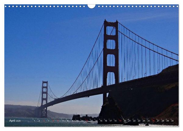 Produktbild: San Francisco Westk&uuml;ste USA (Wandkalender 2026 DIN A3 quer), CALVENDO Monatskalender