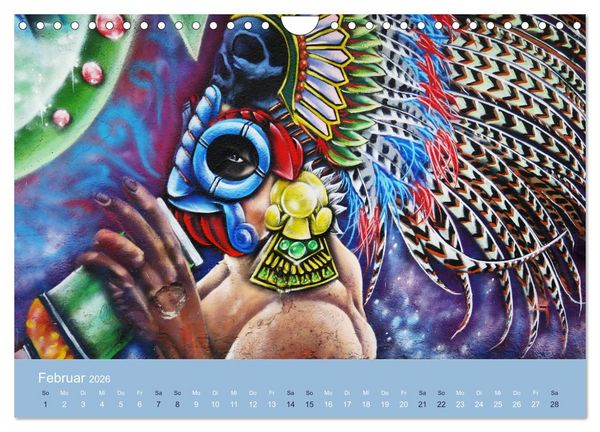 Produktbild: Mexikanische Graffitis (Wandkalender 2026 DIN A4 quer), CALVENDO Monatskalender