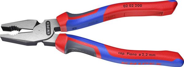 Produktbild: Knipex 02 02 200 Werkstatt Kraft-Kombizange 200mm DIN ISO 5746