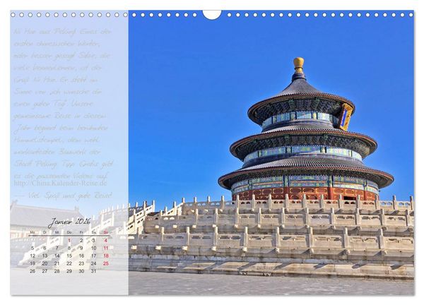 Produktbild: Geheimnisvolles China 2026 (Wandkalender 2026 DIN A3 quer), CALVENDO Monatskalender