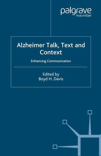 Produktbild: Alzheimer Talk, Text and Context