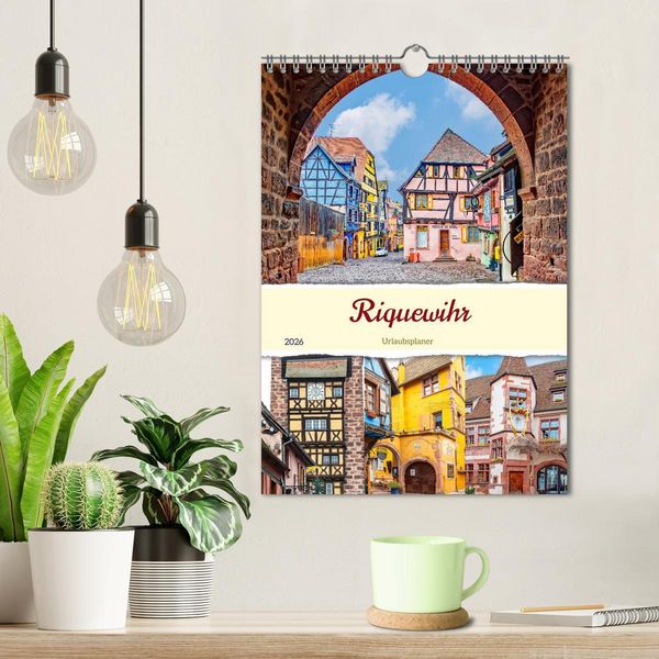 Produktbild: Riquewihr - Urlaubsplaner (Wandkalender 2026 DIN A4 hoch), CALVENDO Monatskalender