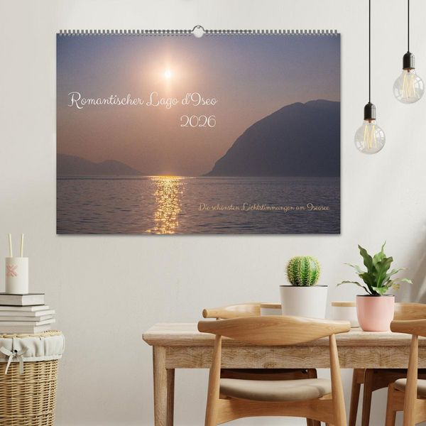 Produktbild: Romantischer Lago d'Iseo (Wandkalender 2026 DIN A2 quer), CALVENDO Monatskalender